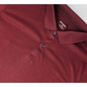 UNTUCKit Polo Shirt Men's Large Maroon Short‎ Sleeve Casual Damaschino EUC